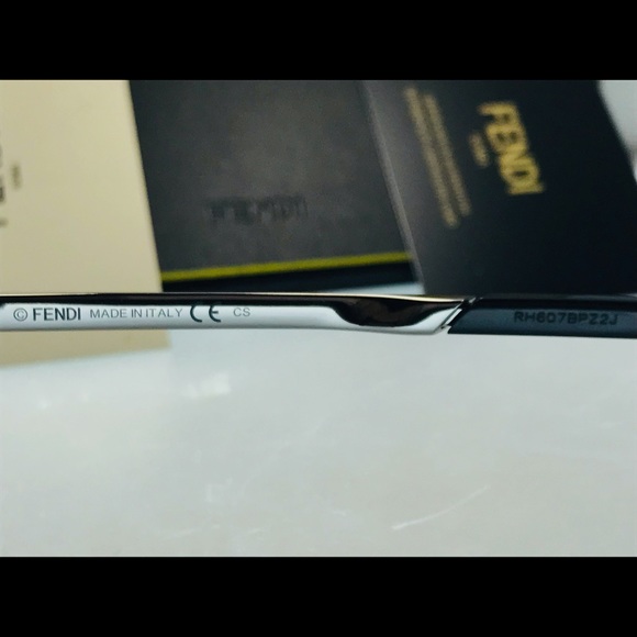 Black Ff0088 Cu1 -51 Optical Lens Rectangle Sunglasses - Picture 6 of 10